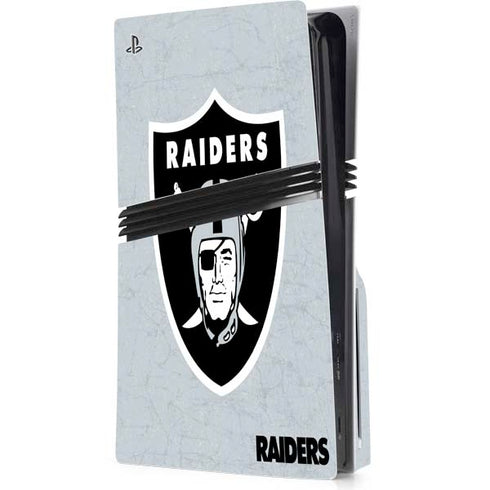 NFL Las Vegas Raiders - Alternate Distressed PS5 Pro Disk Console Skin