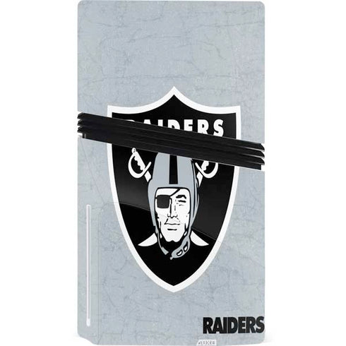 NFL Las Vegas Raiders - Alternate Distressed PS5 Pro Disk Console Skin