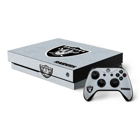NFL Las Vegas Raiders - Alternate Distressed Xbox One X Bundle Skin