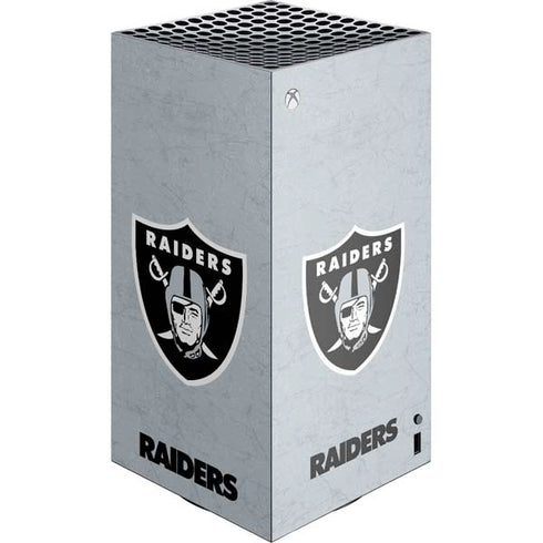 NFL Las Vegas Raiders - Alternate Distressed XBox Series X Digital Edition Console Skin