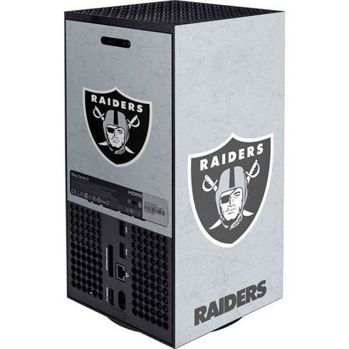 NFL Las Vegas Raiders - Alternate Distressed XBox Series X Digital Edition Console Skin