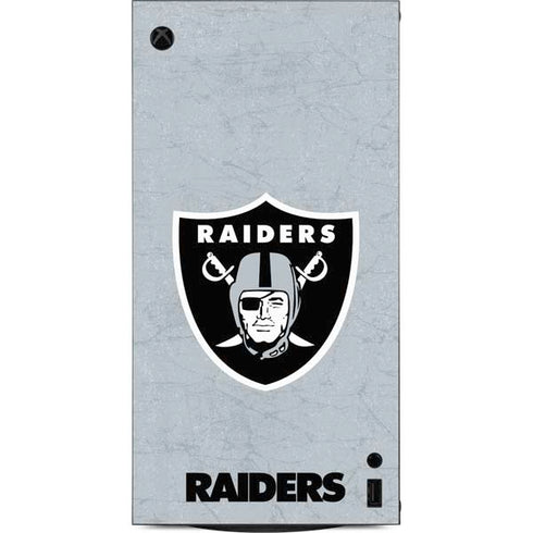 NFL Las Vegas Raiders - Alternate Distressed XBox Series X Digital Edition Console Skin