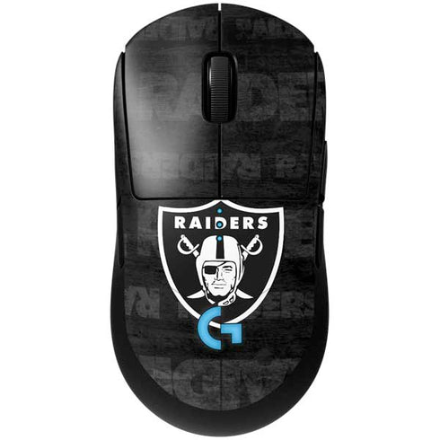 NFL Las Vegas Raiders Black & White G Pro Wireless Gaming Mouse Skin
