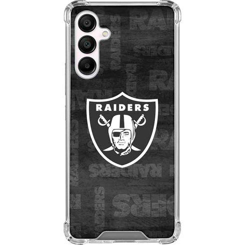 NFL Las Vegas Raiders Black & White Galaxy A16 5G Clear Case