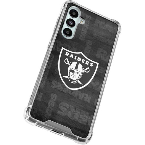 NFL Las Vegas Raiders Black & White Galaxy A16 5G Clear Case