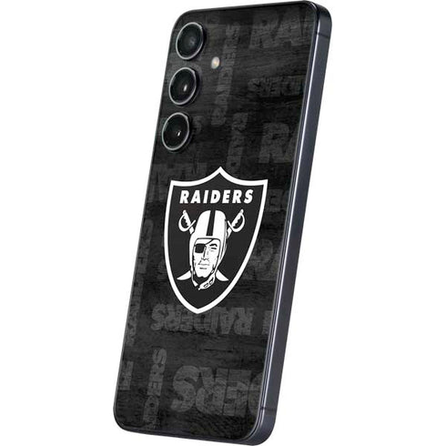 NFL Las Vegas Raiders Black & White Galaxy A16 5G Skin