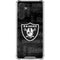 NFL Las Vegas Raiders Black & White Galaxy A17 Clear Case
