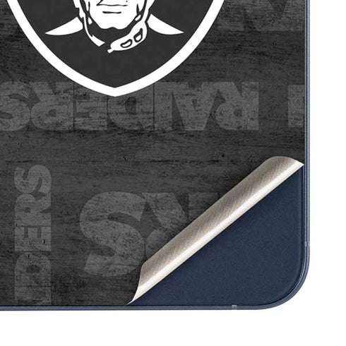 NFL Las Vegas Raiders Black & White Galaxy A35 5G Skin