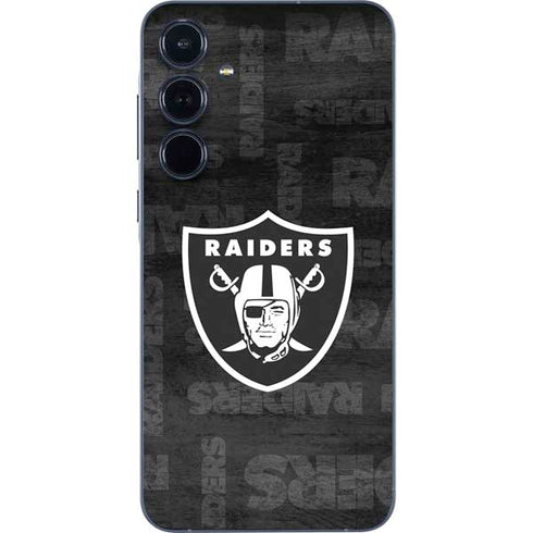 NFL Las Vegas Raiders Black & White Galaxy A36 5G Skin