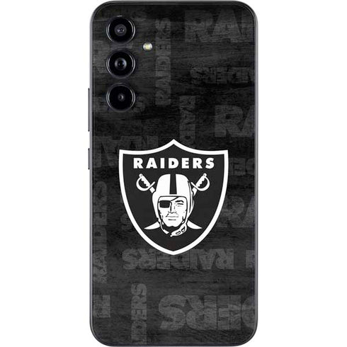 NFL Las Vegas Raiders Black & White Galaxy A54 5G Skin