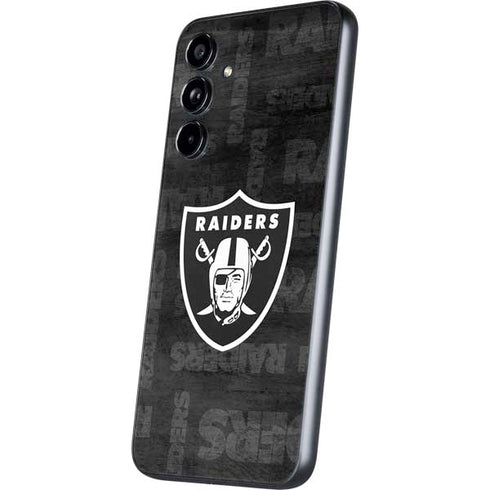 NFL Las Vegas Raiders Black & White Galaxy A54 5G Skin