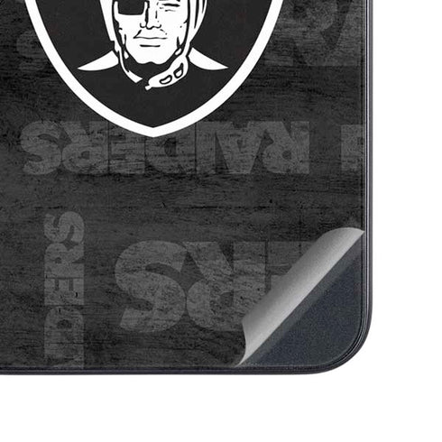 NFL Las Vegas Raiders Black & White Galaxy A54 5G Skin