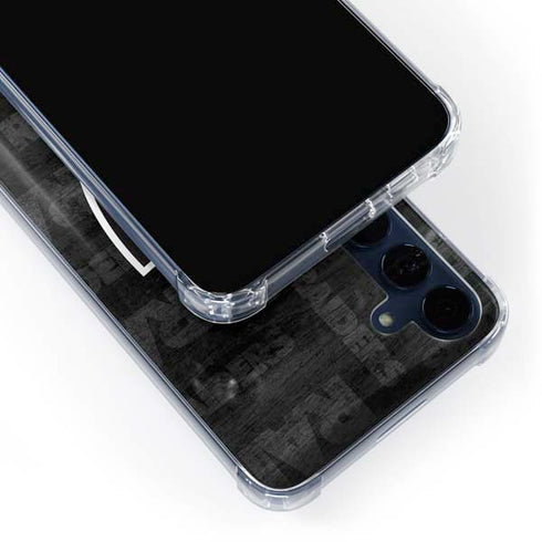 NFL Las Vegas Raiders Black & White Galaxy A55 5G Clear Case