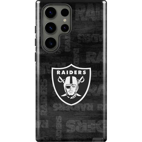 NFL Las Vegas Raiders Black & White Galaxy S23 Ultra Pro Case