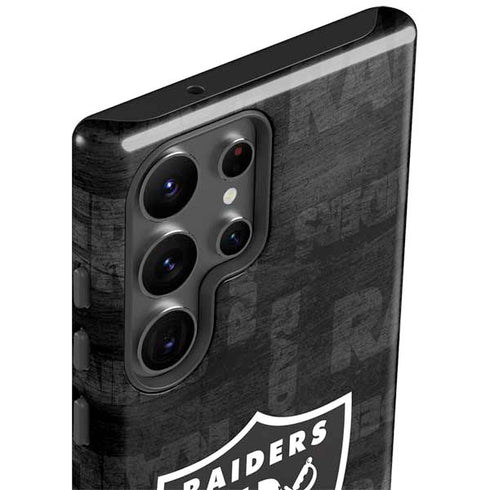 NFL Las Vegas Raiders Black & White Galaxy S23 Ultra Pro Case