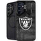 NFL Las Vegas Raiders Black & White Galaxy S24 FE Kickstand Case