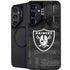NFL Las Vegas Raiders Black & White Galaxy S24 FE Kickstand Case