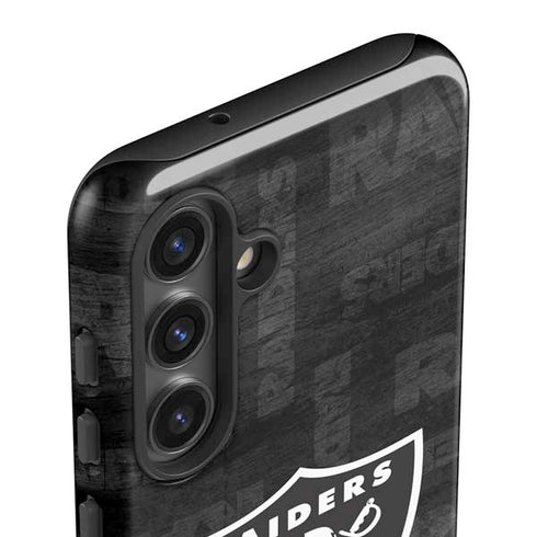 NFL Las Vegas Raiders Black & White Galaxy S25 Impact Case