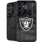 NFL Las Vegas Raiders Black & White Galaxy S24 Kickstand Case