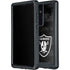 NFL Las Vegas Raiders Black & White Galaxy S24 Ultra Waterproof Case