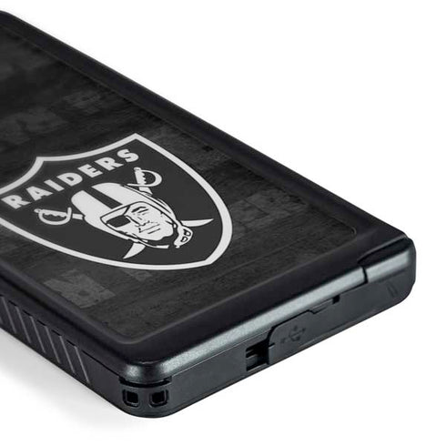 NFL Las Vegas Raiders Black & White Galaxy S24 Ultra Waterproof Case