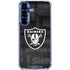 NFL Las Vegas Raiders Black & White Galaxy S25 Plus Clear Case