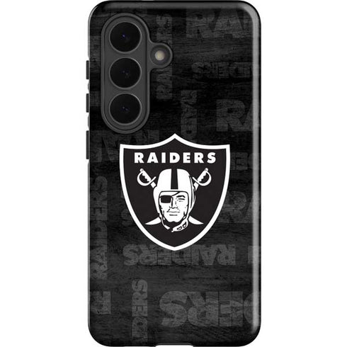 NFL Las Vegas Raiders Black & White Galaxy S26 Impact Case