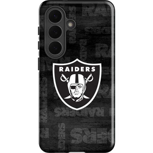 NFL Las Vegas Raiders Black & White Galaxy S26 Plus Impact Case