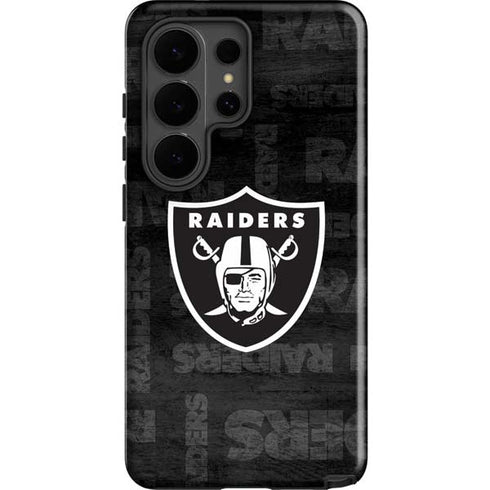 NFL Las Vegas Raiders Black & White Galaxy S26 Ultra Impact Case