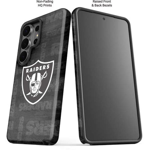 NFL Las Vegas Raiders Black & White Galaxy S26 Ultra Impact Case