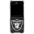 NFL Las Vegas Raiders Black & White Galaxy Z Flip6 Clear Case
