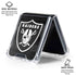 NFL Las Vegas Raiders Black & White Galaxy Z Flip6 Clear Case