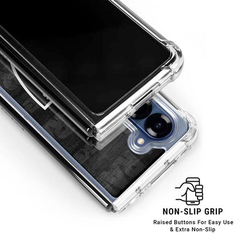 NFL Las Vegas Raiders Black & White Galaxy Z Fold6 Clear Case