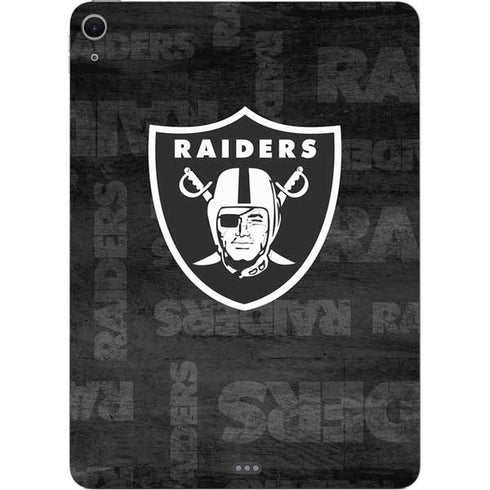 NFL Las Vegas Raiders Black & White Apple iPad Air Skin