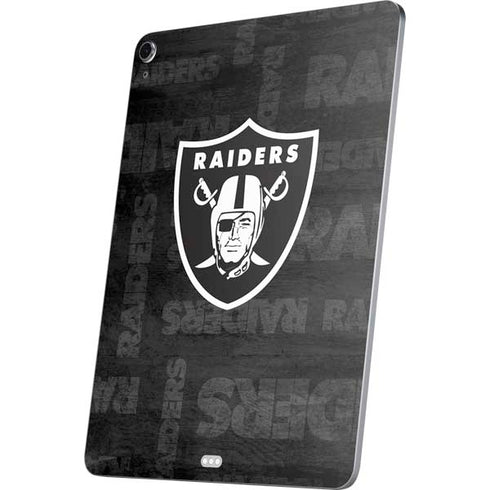 NFL Las Vegas Raiders Black & White Apple iPad Air Skin