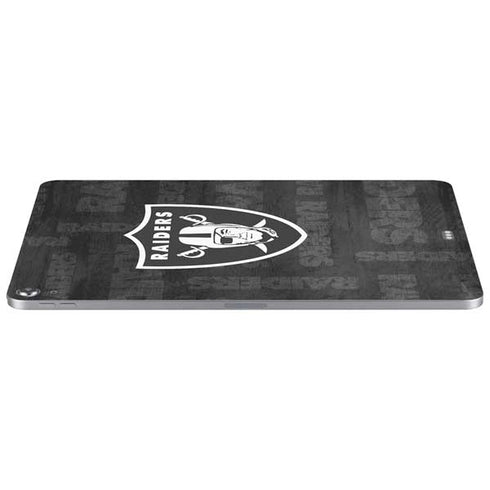 NFL Las Vegas Raiders Black & White Apple iPad Air Skin