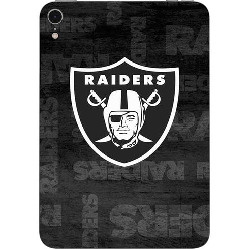 NFL Las Vegas Raiders Black & White Apple iPad Mini Skin