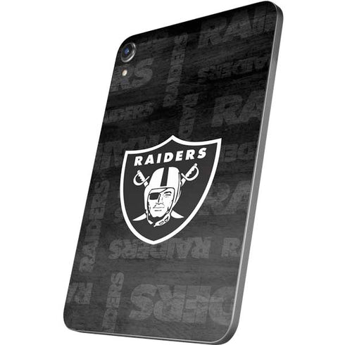 NFL Las Vegas Raiders Black & White Apple iPad Mini Skin