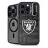 NFL Las Vegas Raiders Black & White iPhone 14 Pro Max Kickstand Case
