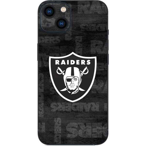 NFL Las Vegas Raiders Black & White iPhone Skins