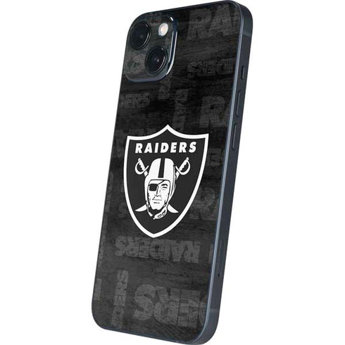 NFL Las Vegas Raiders Black & White iPhone Skins