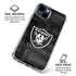 NFL Las Vegas Raiders Black & White iPhone 15 Clear Case