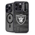 NFL Las Vegas Raiders Black & White iPhone 15 Pro Max Kickstand Case