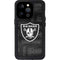 NFL Las Vegas Raiders Black & White iPhone 15 Pro Waterproof Case