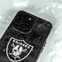 NFL Las Vegas Raiders Black & White iPhone 15 Pro Waterproof Case