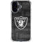 NFL Las Vegas Raiders Black & White iPhone 16 Clear Case