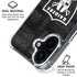 NFL Las Vegas Raiders Black & White iPhone 16 Clear Case