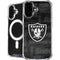 NFL Las Vegas Raiders Black & White iPhone 16 MagSafe Case