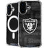 NFL Las Vegas Raiders Black & White iPhone 16 MagSafe Case