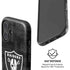 NFL Las Vegas Raiders Black & White iPhone 16 Magsafe Impact Case